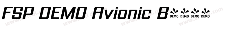 FSP DEMO Avionic B字体转换 FSP DEMO Avionic B字体转换
